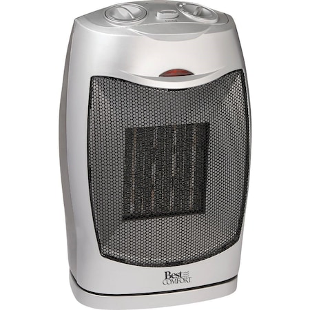 Best Comfort 1550W 120V Oscillating Ceramic Space Heater with PTC PTC09B